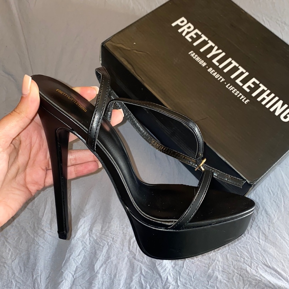Black platform heels